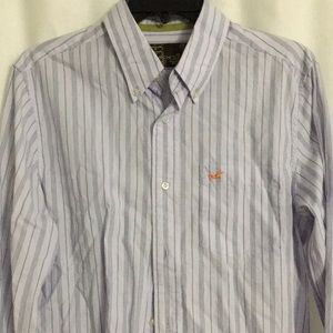 Soft lavender striped button down